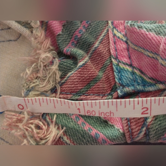 Sz 24/0 CURRENT ELLIOTT Gypsy Stripe Boyfriend Shorts - Picture 6 of 16